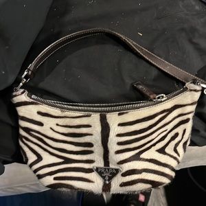 Prada animal print tiny purse